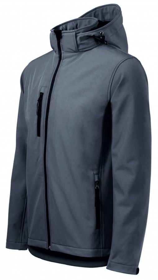 Pánská bunda softshellový Performance 522 s kapucí ocelově šedá